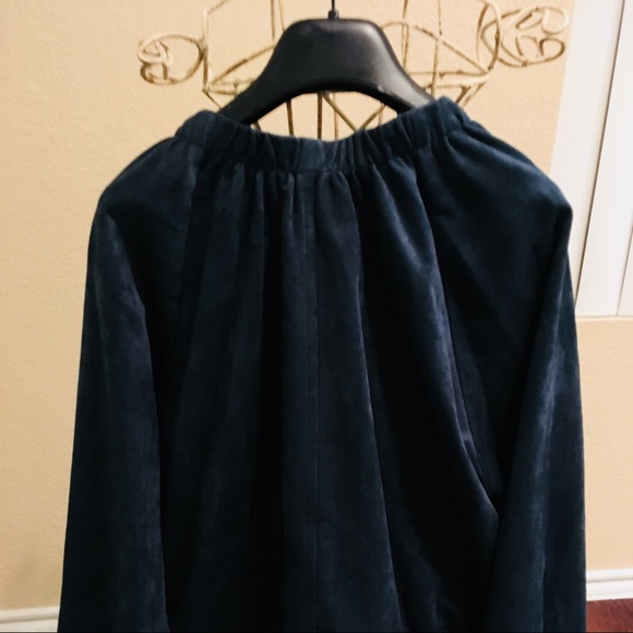 BCBG MaxAzria “Levi” Suede Jacket - Midnight Teal - New With Tags - Picture 3 of 6